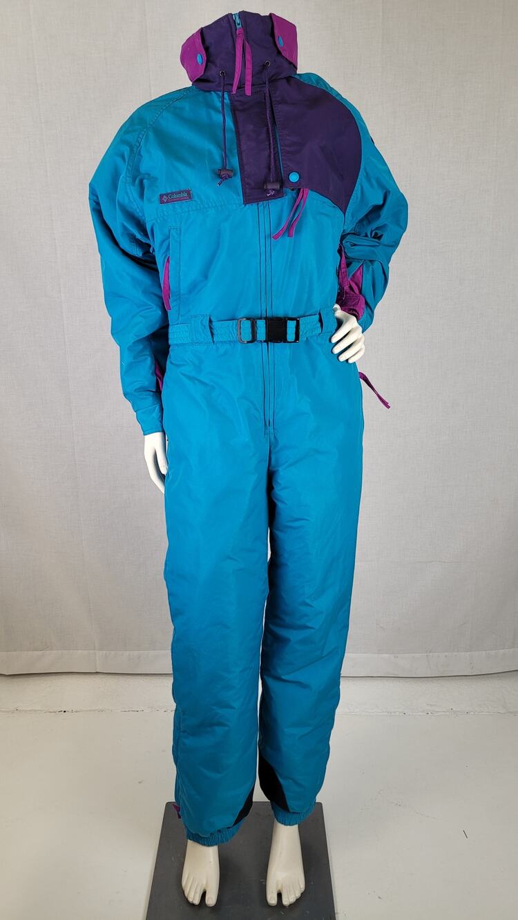1990s VTG Columbia Ski Suit Blue & Purple Women's Sz M
